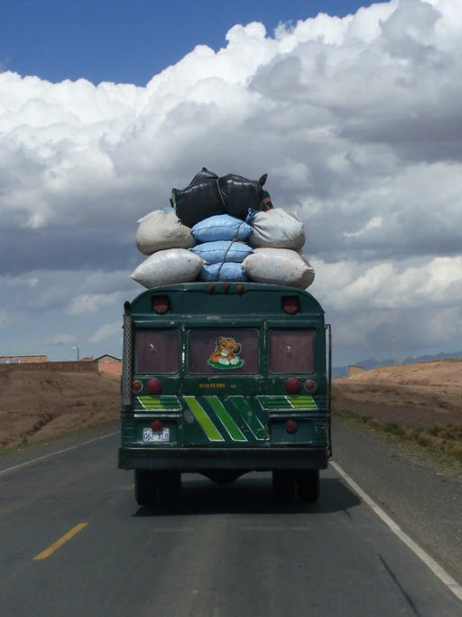 Linienbus in Bolivien Foto: Sabine Lang